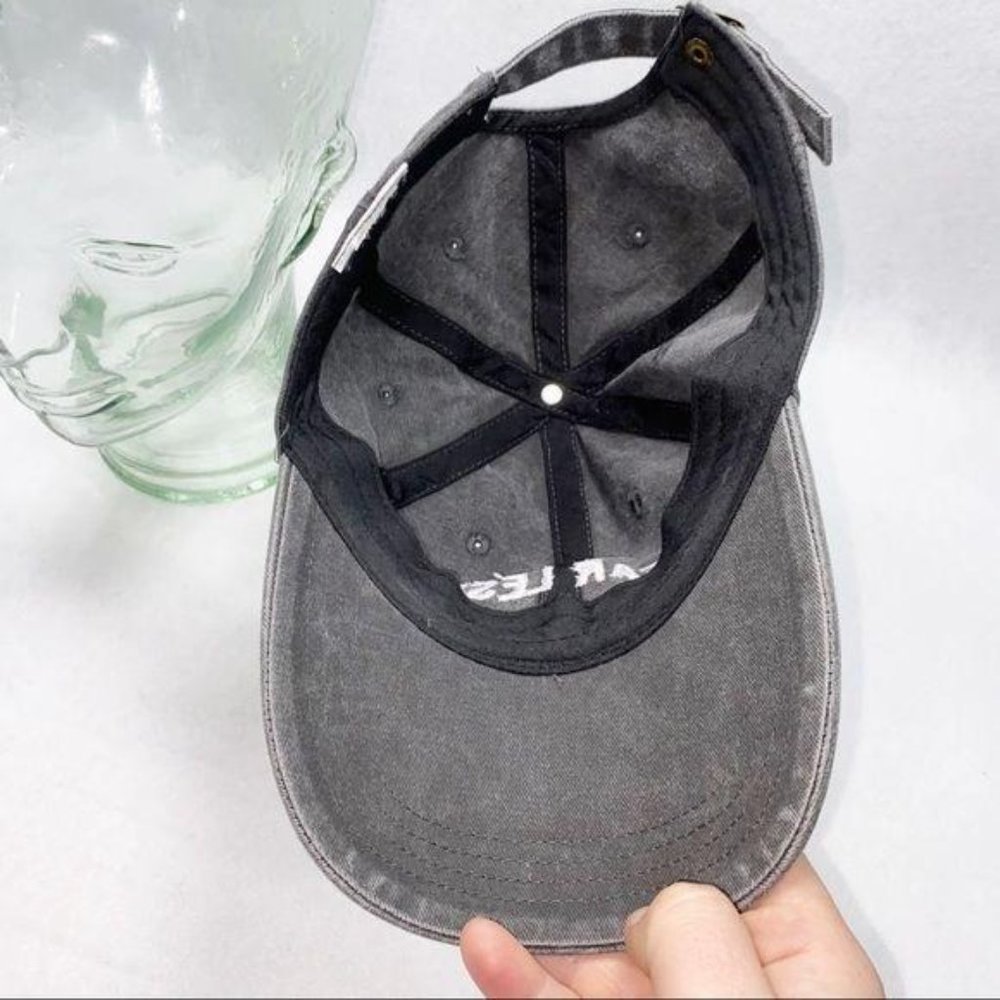 Fearless Embroidered Acid Wash Baseball Cap OSFM - Picture 9 of 10